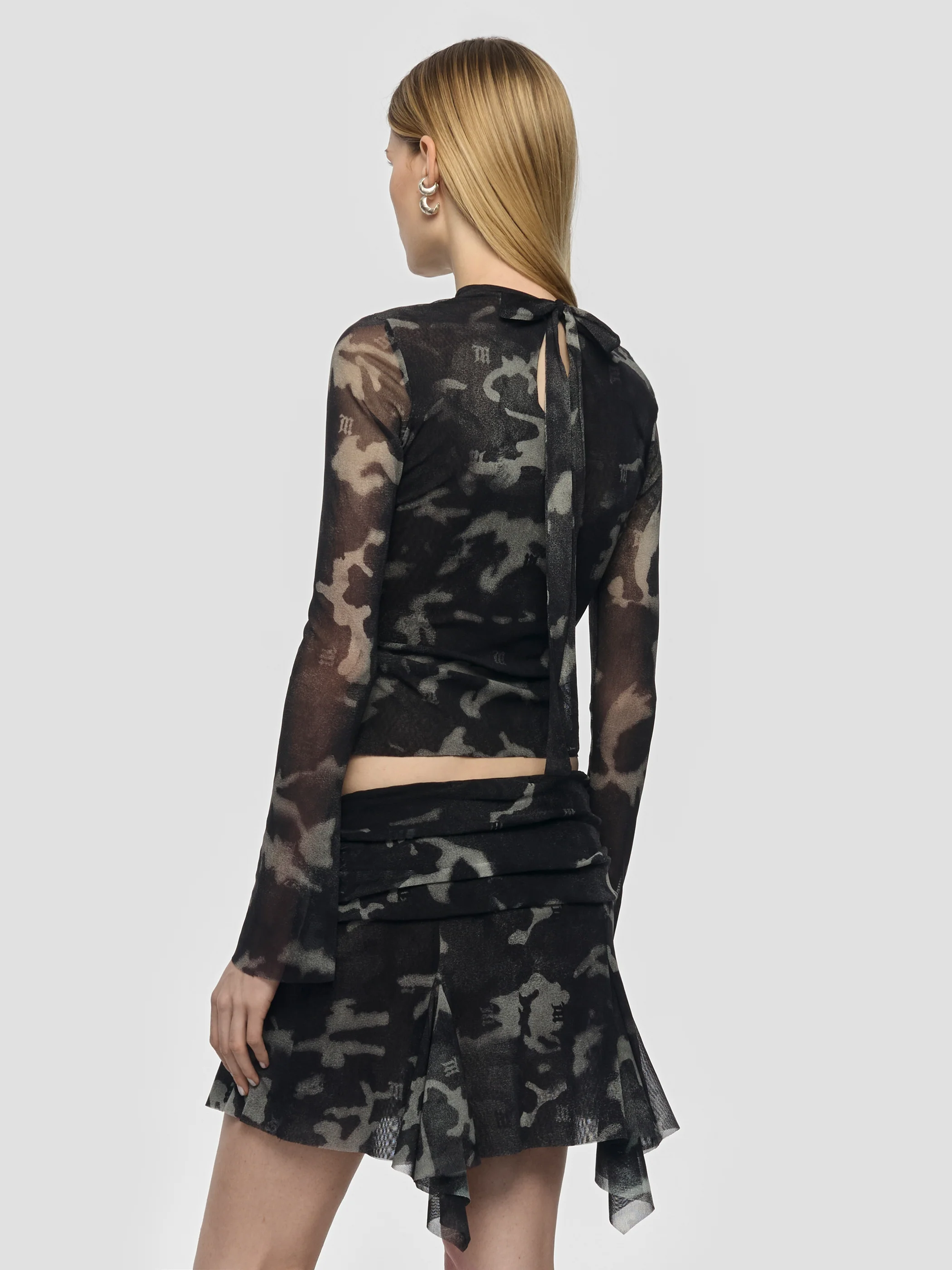 Camo Mesh Longsleeve Top - Image 3