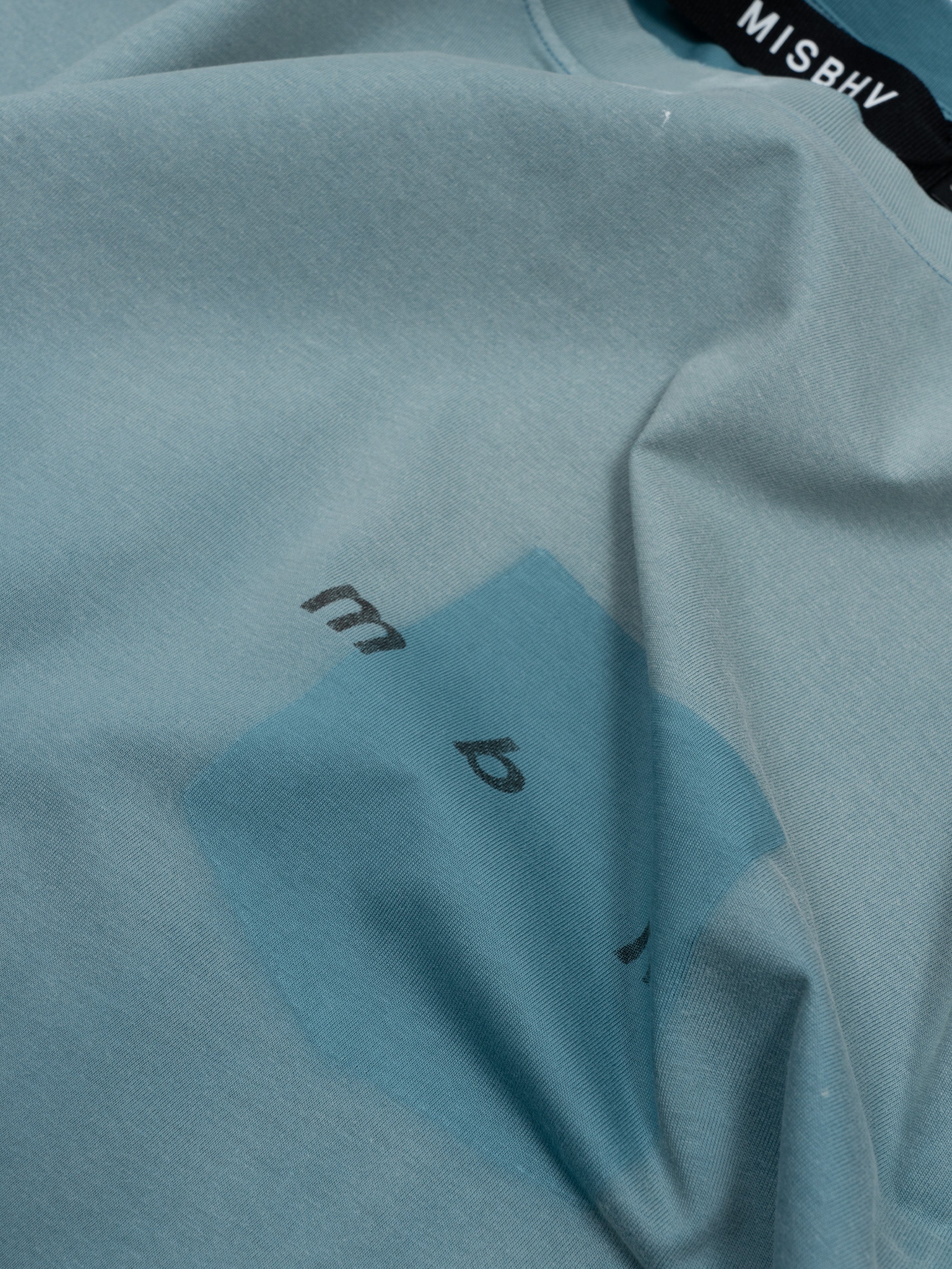 Hand Writing Teal T-Shirt - Image 4