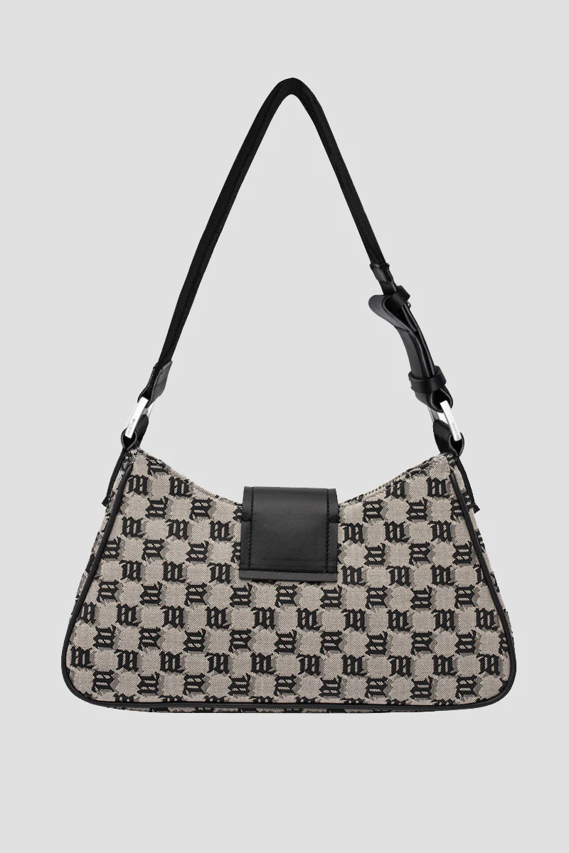 Jacquard Monogram Shoulder Bag Medium - Image 3