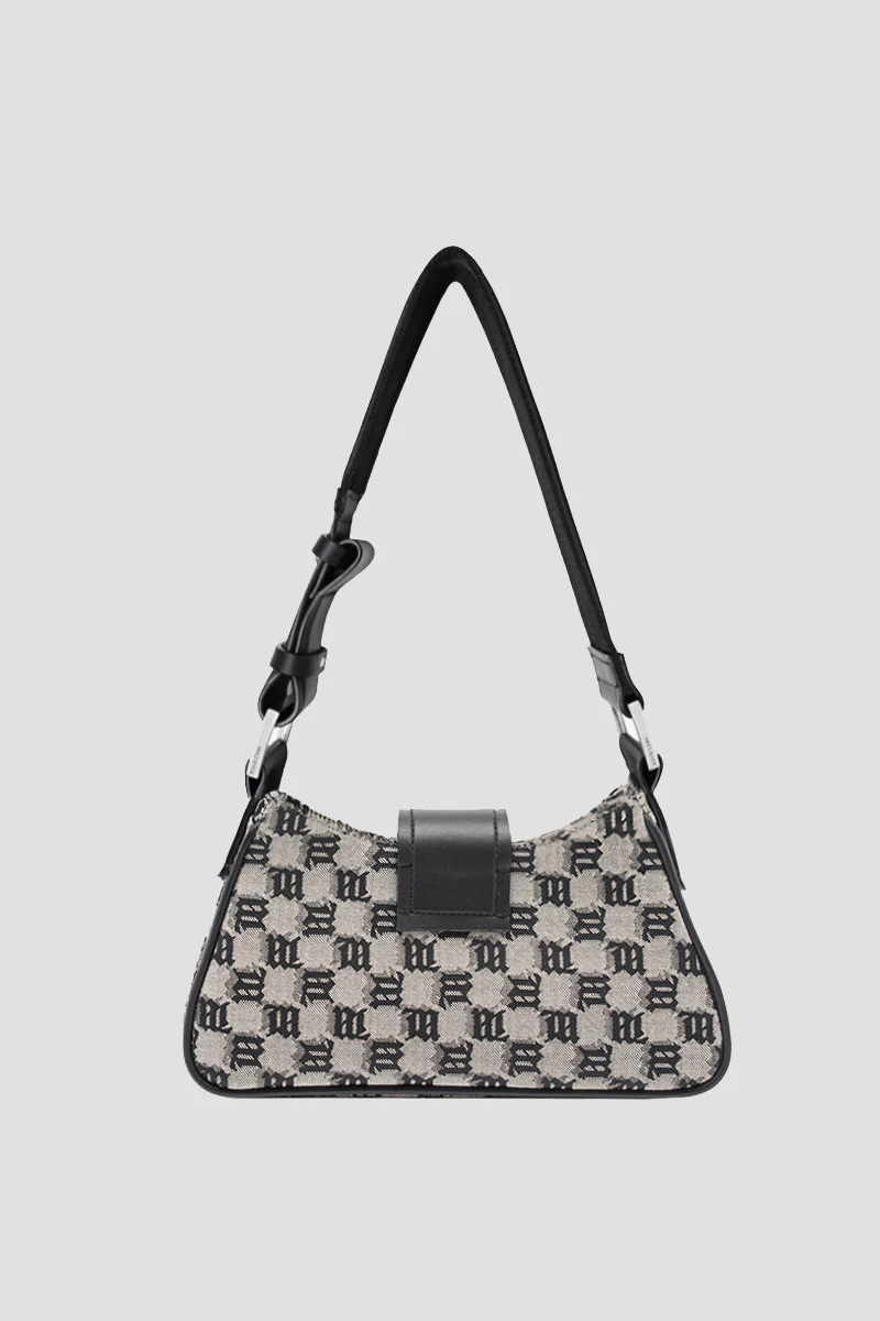 Jacquard Monogram Shoulder Bag Small - Image 3
