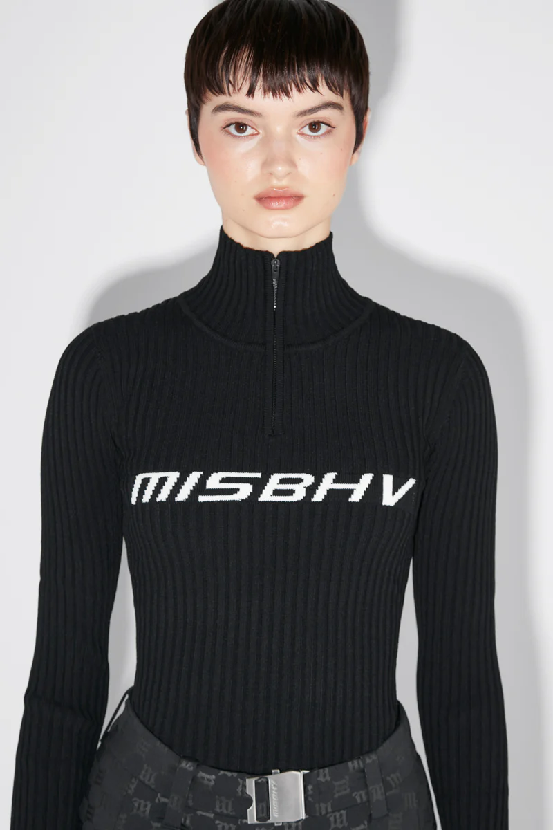 Knitted Quarter-Zip Longsleeve Ski - Image 5