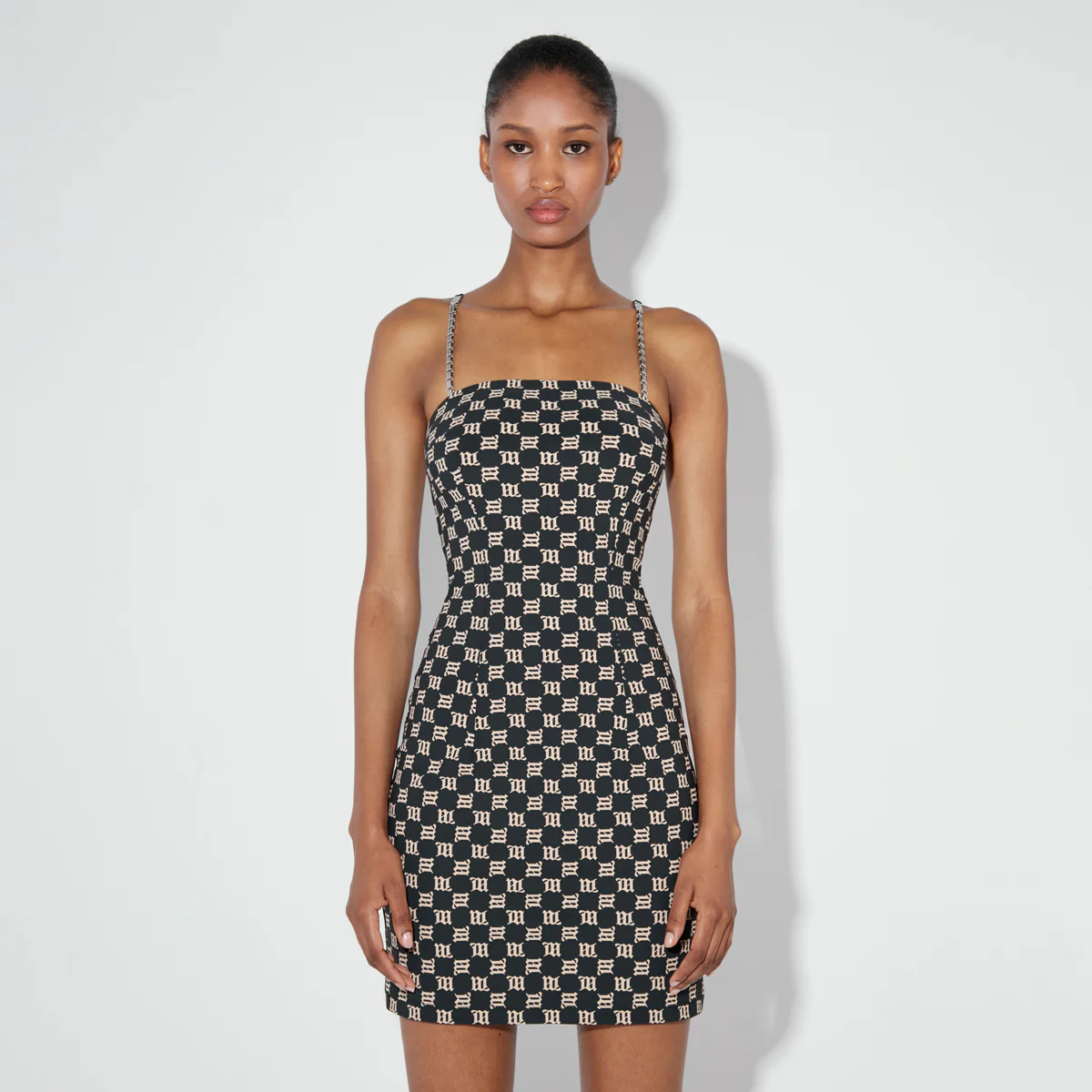 Monogram Spaghetti Mini Dress - Image 6