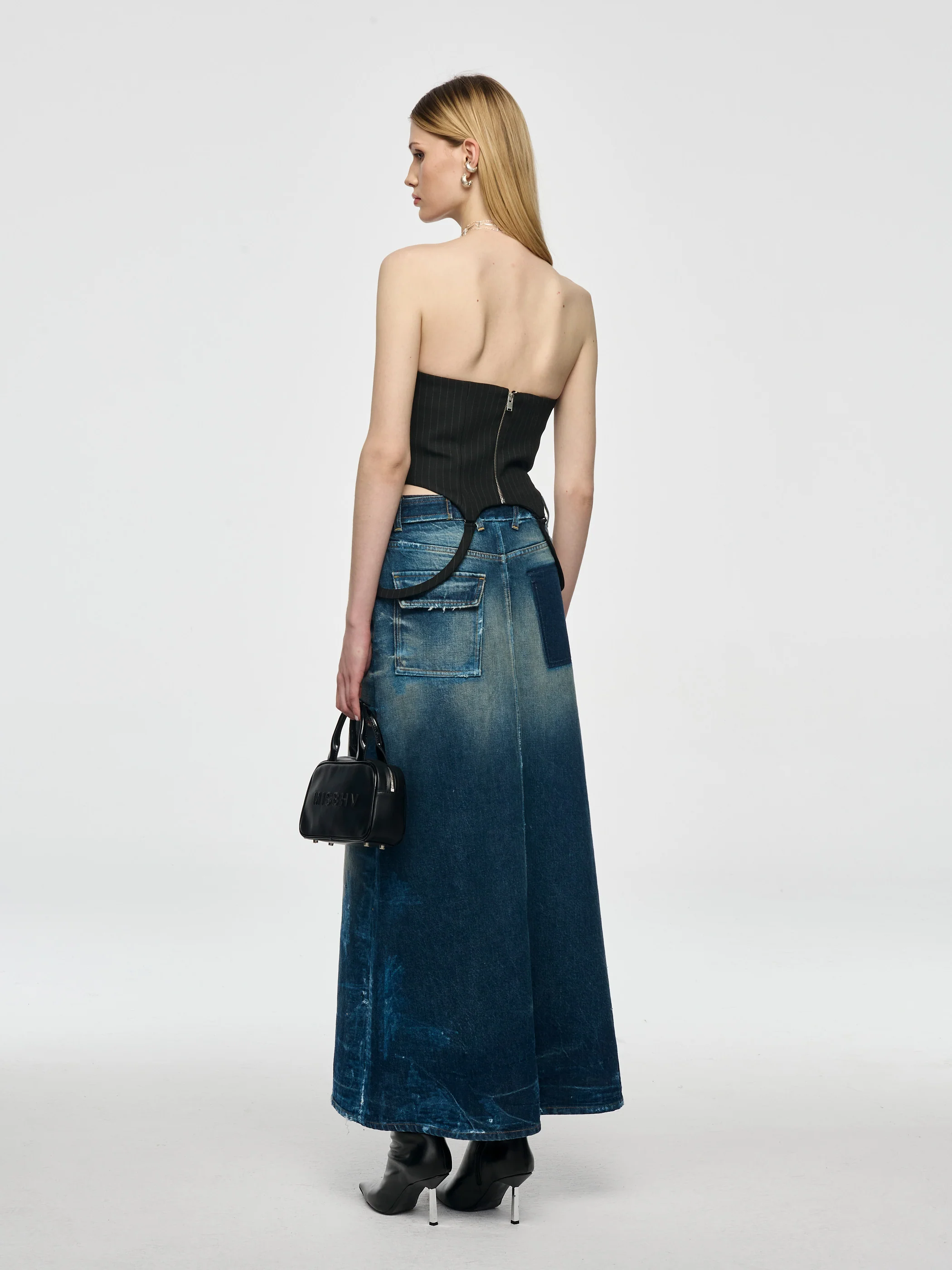 Pinstripe Corset Top - Image 4