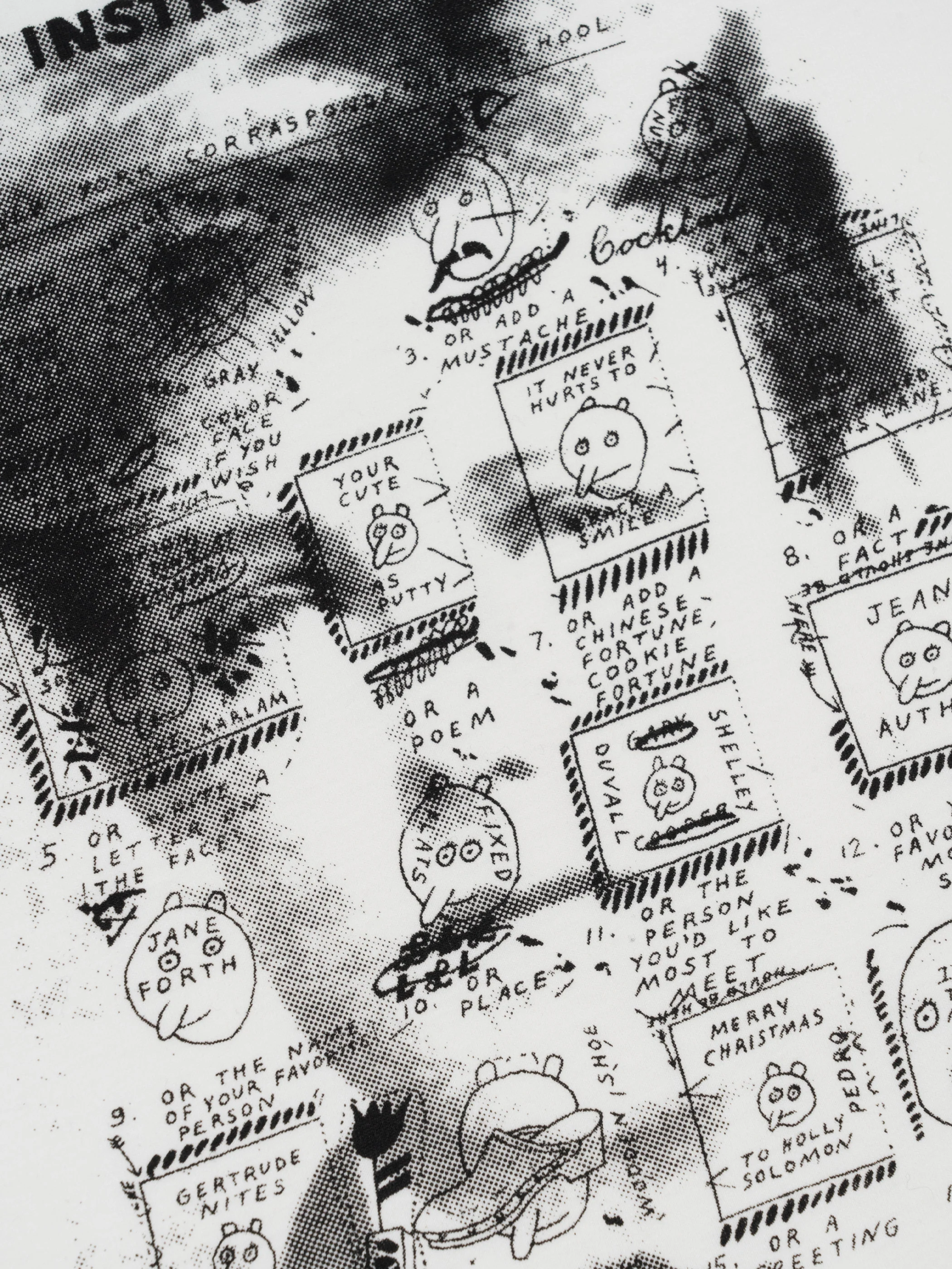 Ray Johnson Rimbaud Template T-Shirt - Image 3